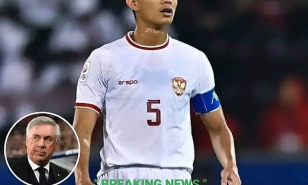 Menggemparkan! Masuk Radar Real Madrid Rizky Ridho dipantau Carlo Ancelotti